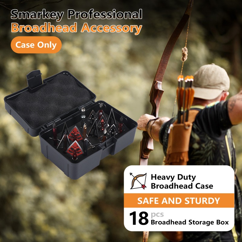 Broadhead Case  Arrowheads Box (18 slots)
