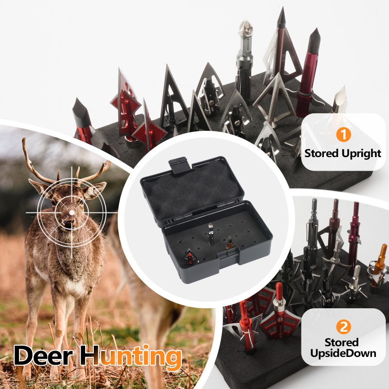 Broadhead Case  Arrowheads Box (18 slots)