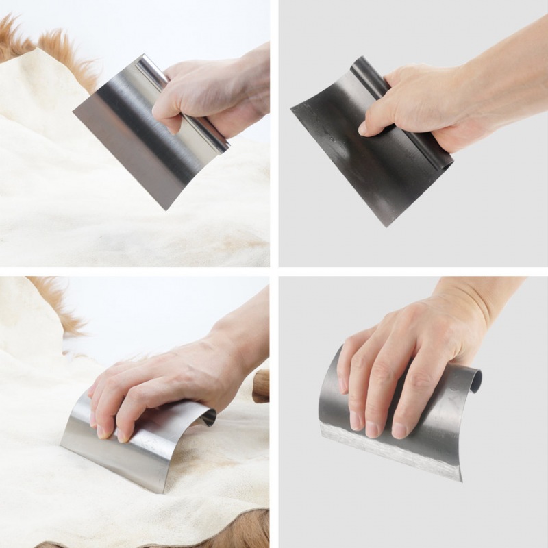 Animal Skinning and Fleshing Knife for Fur Impurity Oil Removal and Clean-2pcs