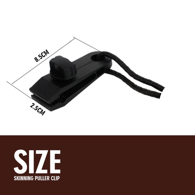 Animal Skinning Drying Frame Clip Tools(10 clips & 10-meter rope)