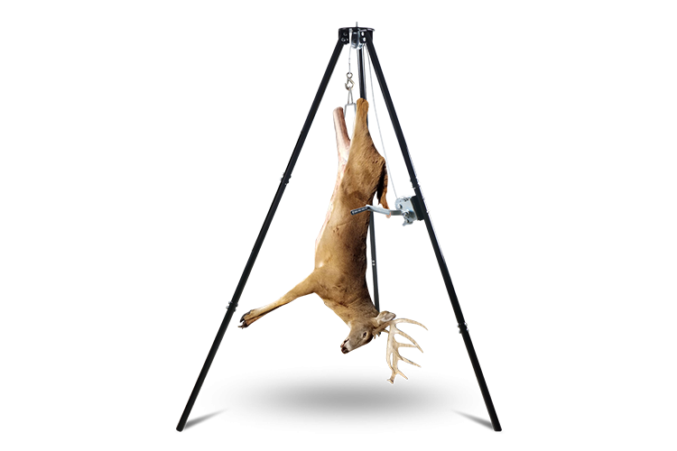 Tripod Game Hoist With Gambrel And Manual Winch