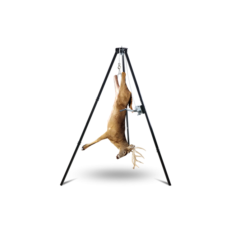 Tripod Game Hoist With Gambrel And Manual Winch