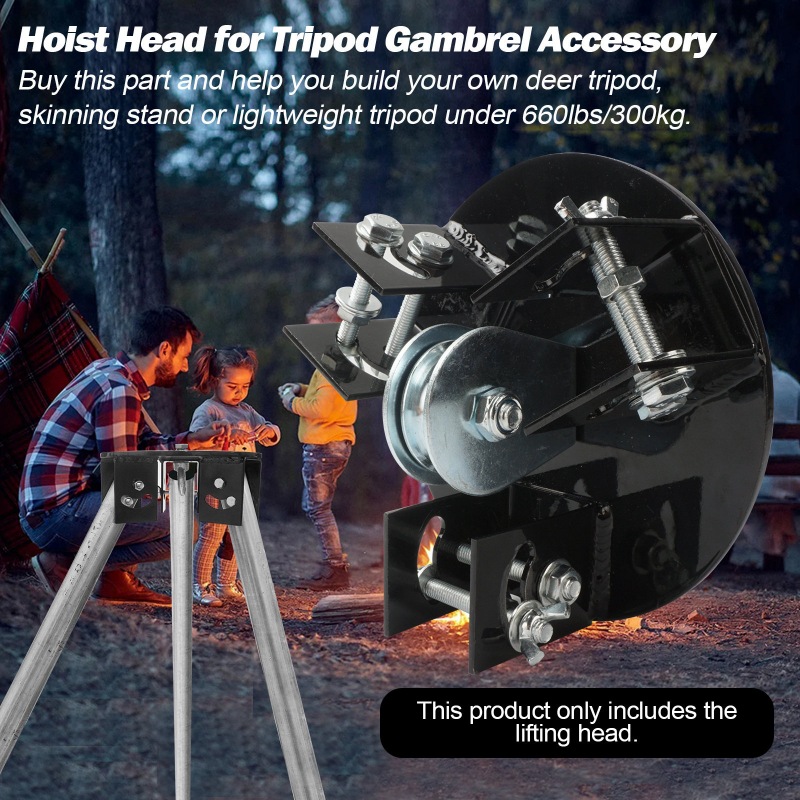 Tripod Game Hoist Head