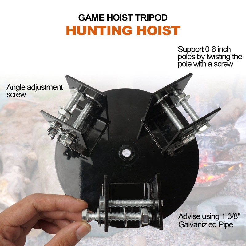Tripod Game Hoist Head
