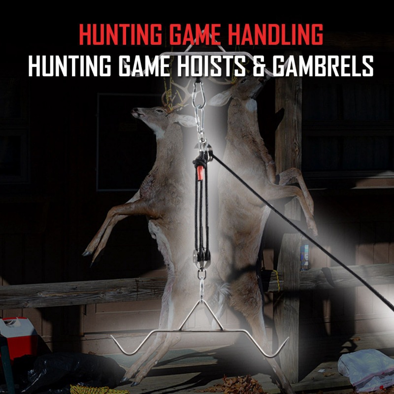 Hunting Game Pulley Hoist Lift System(Black)