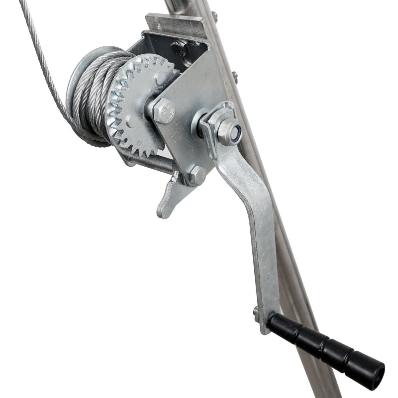 Stainless Steel Tripod Game Hoist With Gambrel And Manual Winch