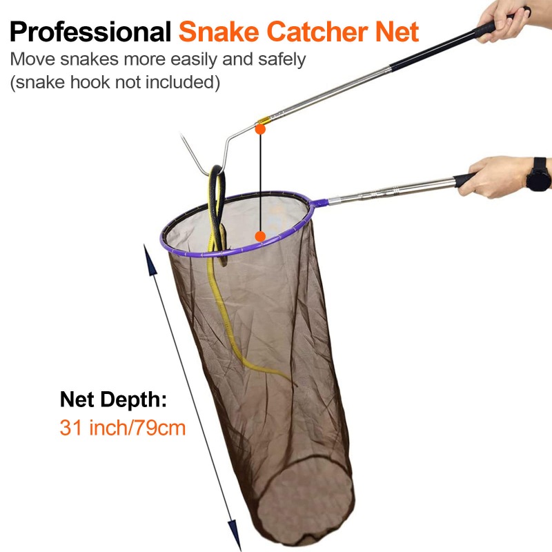 Snake Catcher Net(Extendable & Detachable)