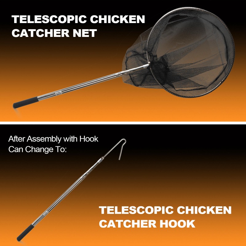 Animal Cather Round Net with Chicken Leg Hook Kit