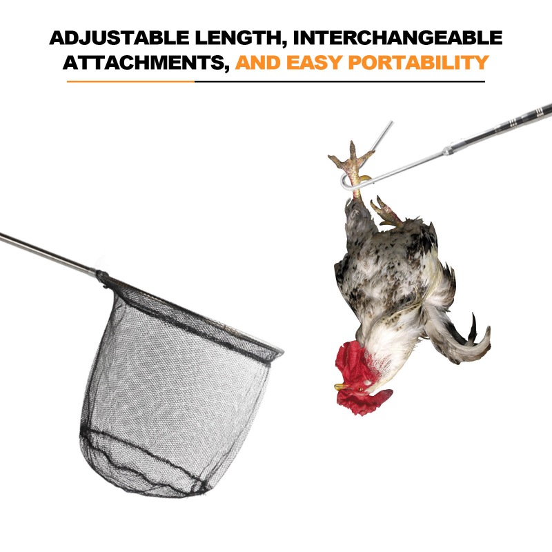 Animal Cather Round Net with Chicken Leg Hook Kit