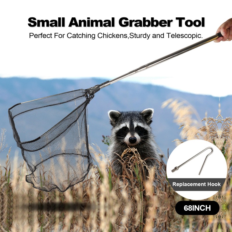 Animal Cather Net with Chicken Leg Hook Kit