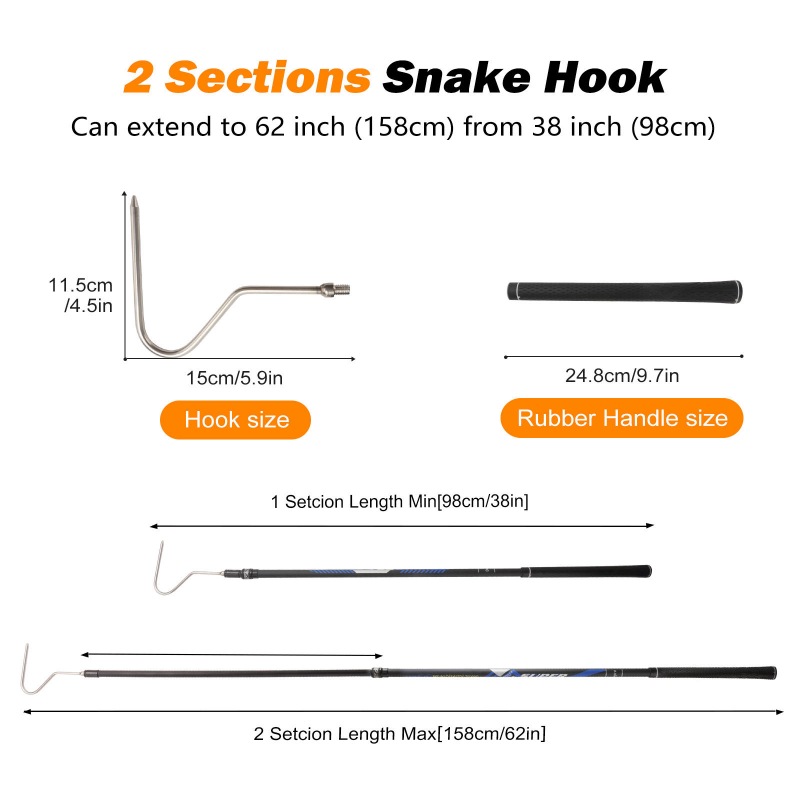 Snake Hook(Extend to 62 inch)