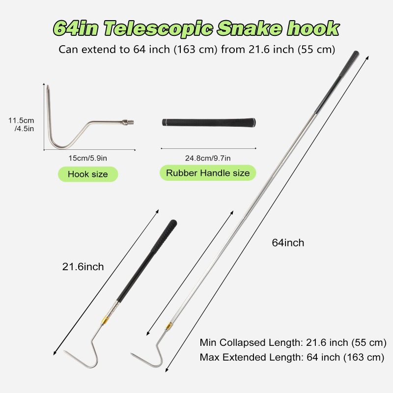 Snake Hook(Extend to 64inch) 