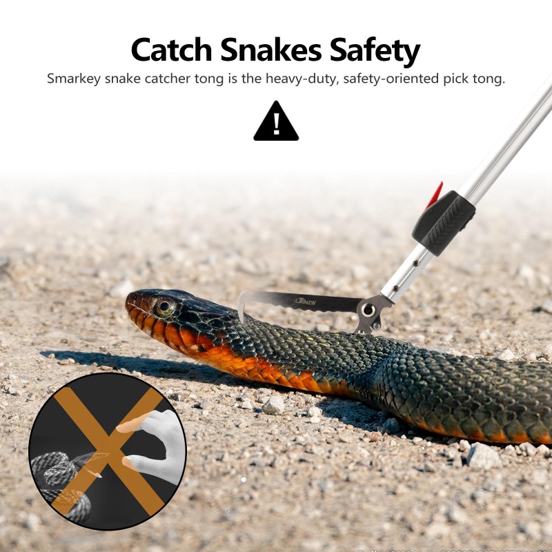 Snake Tong(Telescopic Pole,Heavy Duty with 86 inch)
