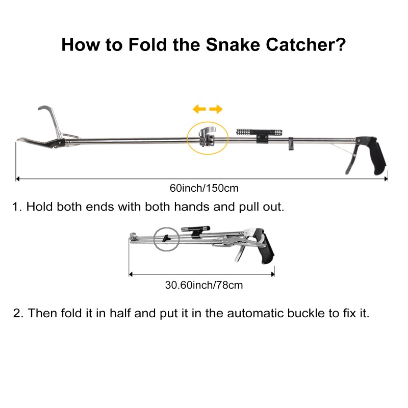 Foldable Snake Tong 1.5M