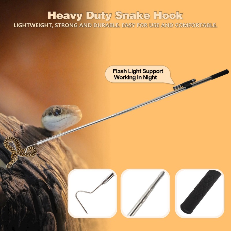 Extendable Snake Hook with LED