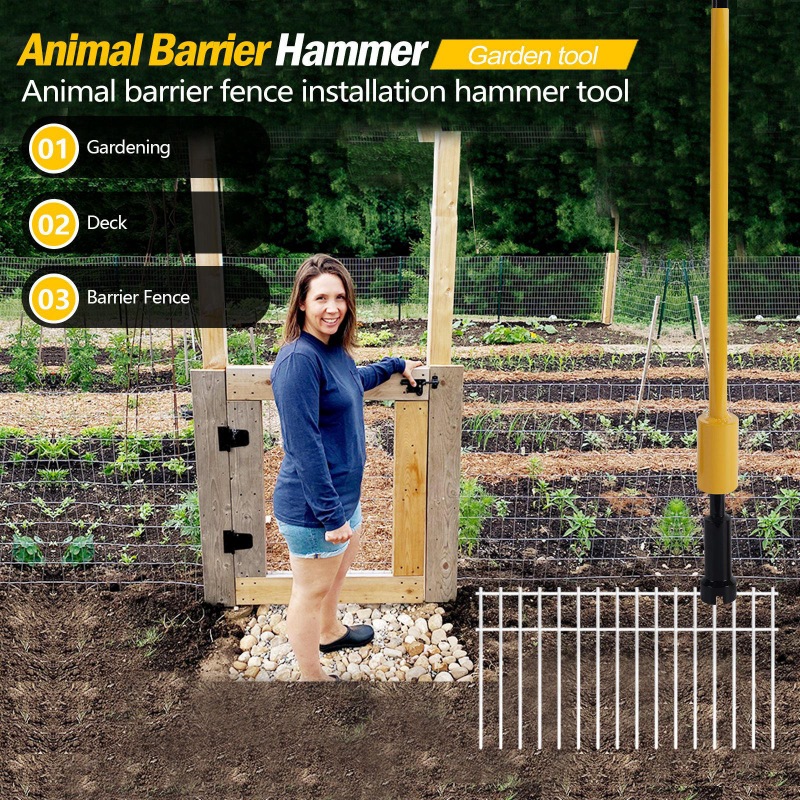 Animal Barrier Fence Installation Hammer Tool