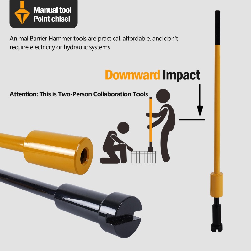 Animal Barrier Fence Installation Hammer Tool