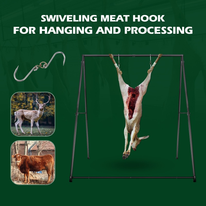 Deer Game Hanger Hoist - Versatile Rack for Skinning, Tanning, and Drying
