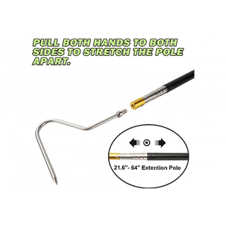 Extendable Snake Hook with LED