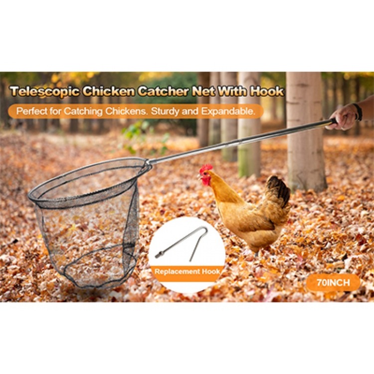 Versatile Animal Capture Like The Ultimate Solution with the Animal Catcher Round Net and Chicken Leg Hook Kit