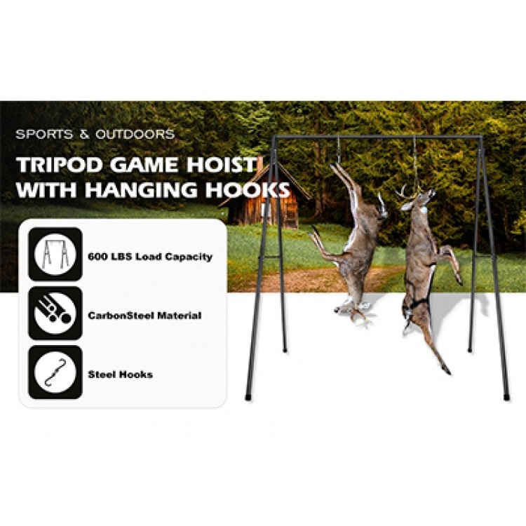 Elevate Your Game Processing: The Deer Game Hanger Hoist and Skinning Rack Combo