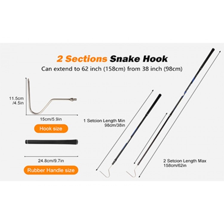 Embracing Safety and Precision: The Snake Hook Catcher Stick Tong Grabber Handling Tool Kit