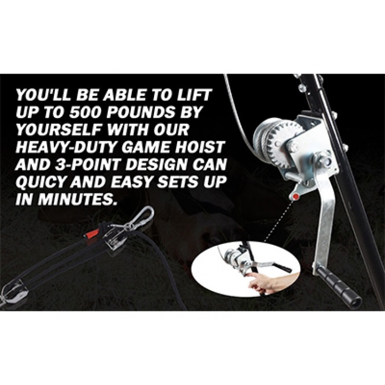Elevate Your Game Processing with the Deer Hanging Gambrel Tripod Hoist Stand