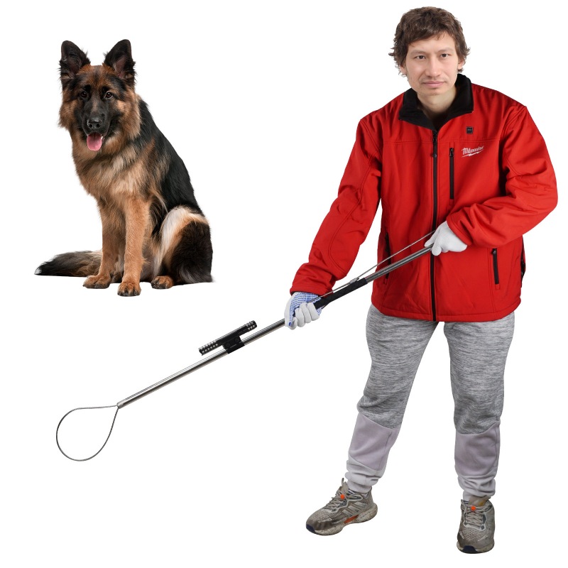 Animal Control Pole Dog Catch Rod Noose Holder Tool for Medium Large 