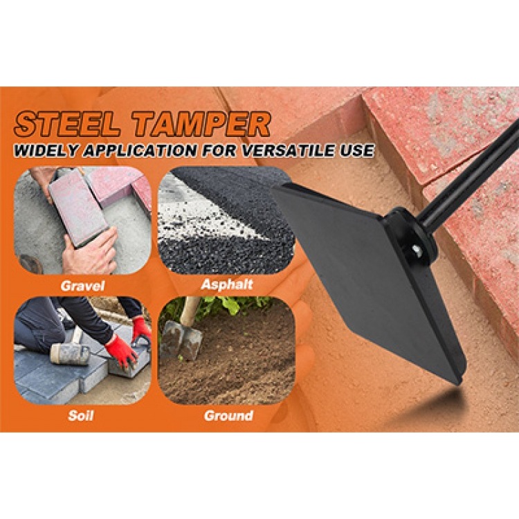 Master Your Landscaping Projects with Hand Tamper Precision and Steel Tool Versatility